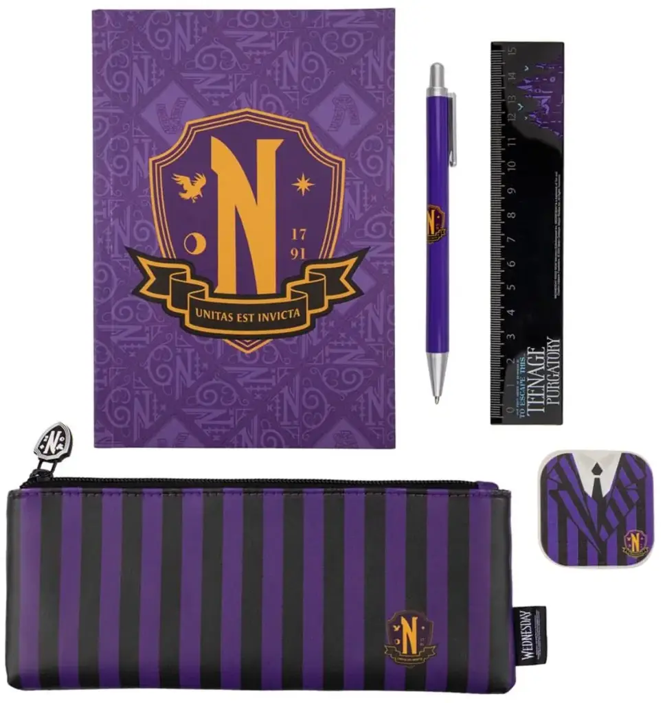 Cinereplica: Wednesday - Nevermore Academy - Stationery Set