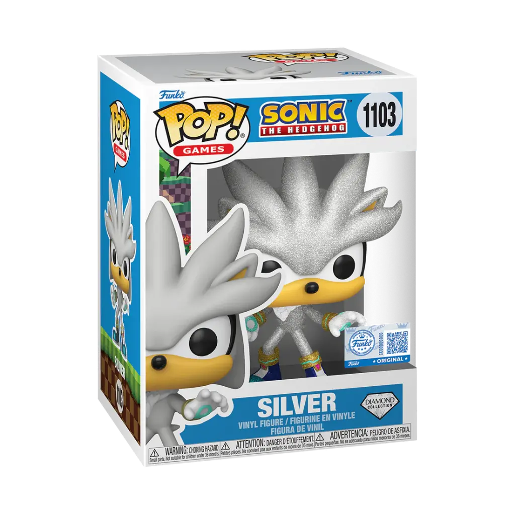 Funko Pop! Games: Sonic - Silver (DGLT)(Exc)