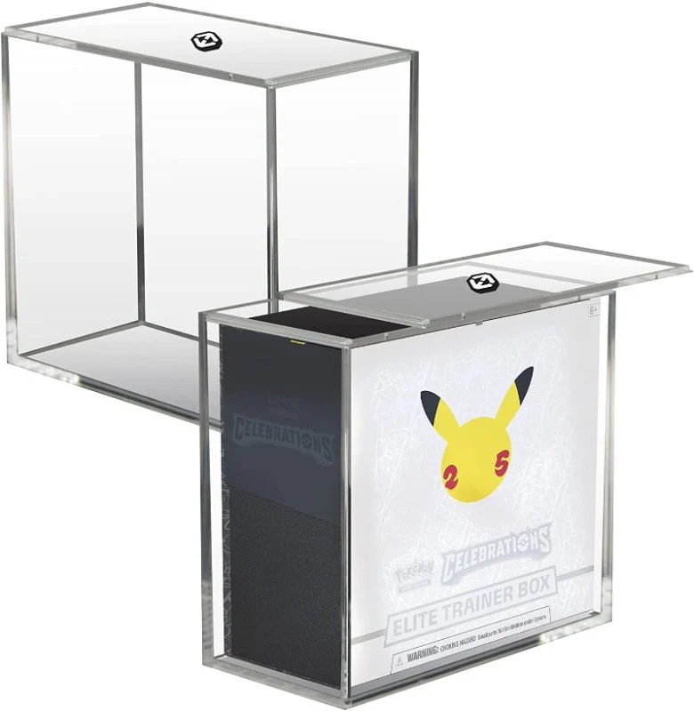 EVORETRO Pokemon ETB Elite Trainer Box 4mm Acrylic Protector w/ Sliding Lid Anti-UV