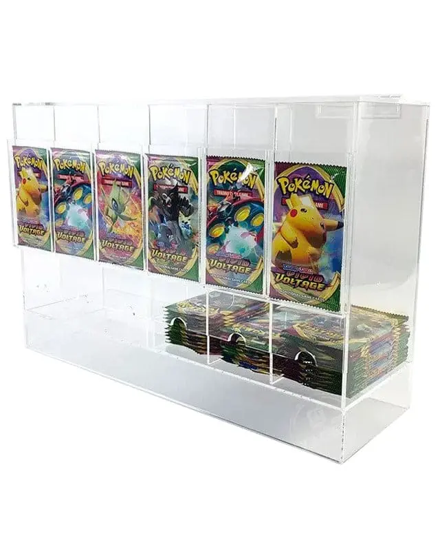 EVORETRO 6-Slot Acrylic Card Pack Dispenser