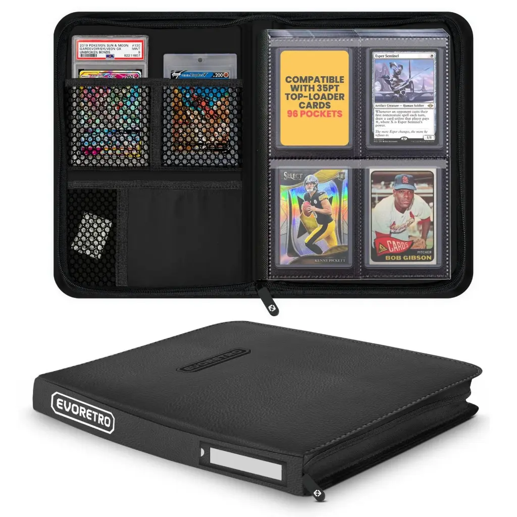 EVORETRO Shield+ Compact 96 Topload Cards Binder - Black