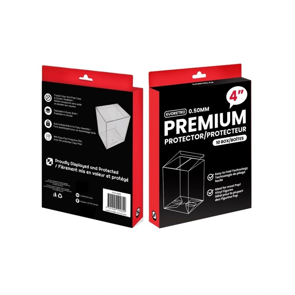 EVORETRO Premium Funko Pop Plastic Protector for 4 Inch 10-pack