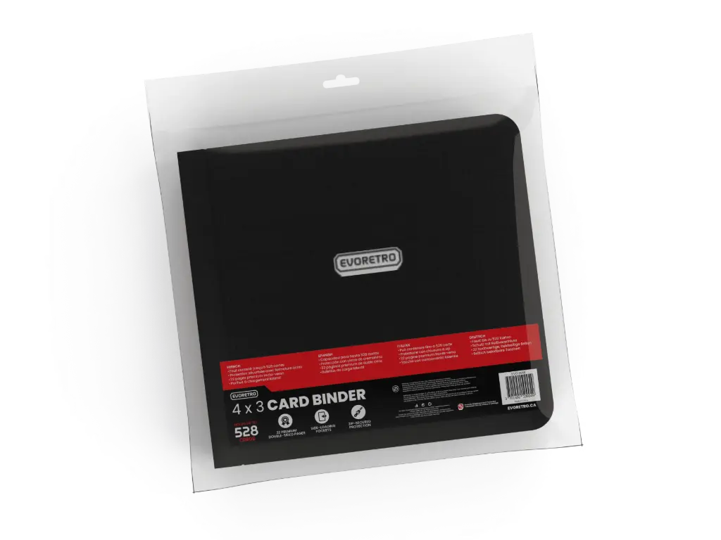 EVORETRO 4x3 Binder with Zipper - Black