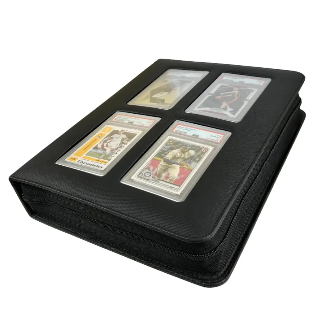 EVORETRO Premium Card Slab Binder with Window - Black    