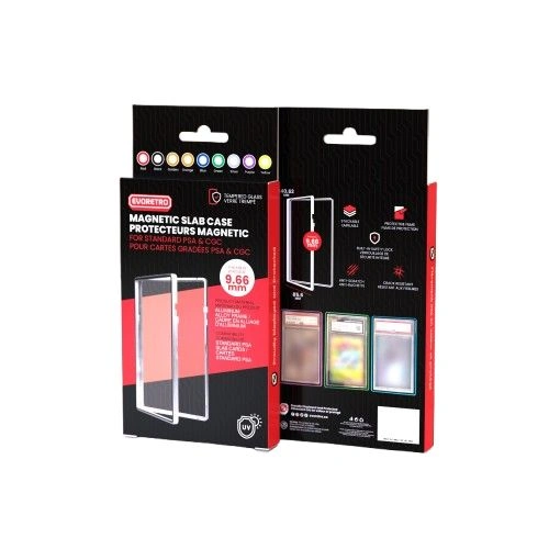 EVORETRO Magnetic Case for PSA Graded Card Pack of 1 - Black