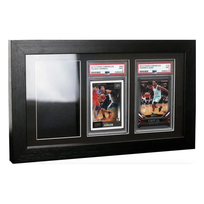 EVORETRO Wood Graded Card Display Frame Case fit for 3 PSA