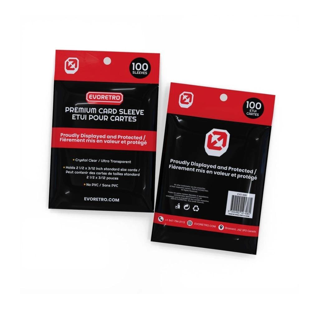 EVORETRO Soft Card Sleeves Card 100 Pack
