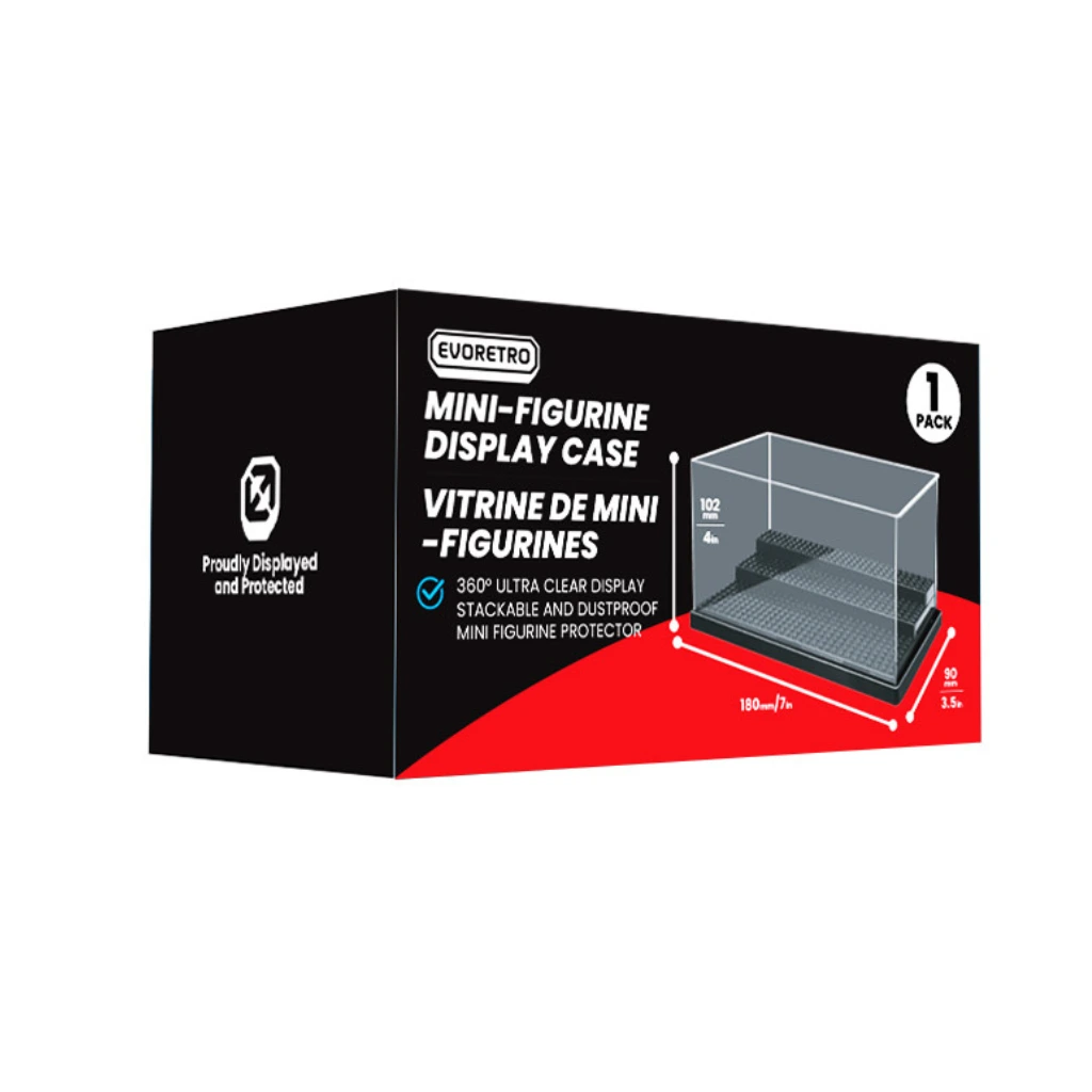 EVORETRO Mini-figurine Display Case single 180 X 90 X 102 MM
