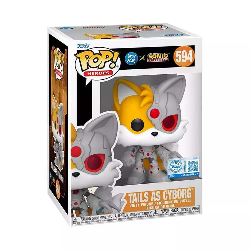 Funko Pop Heroes: Justice League x Sonic - Tails/Cyborg