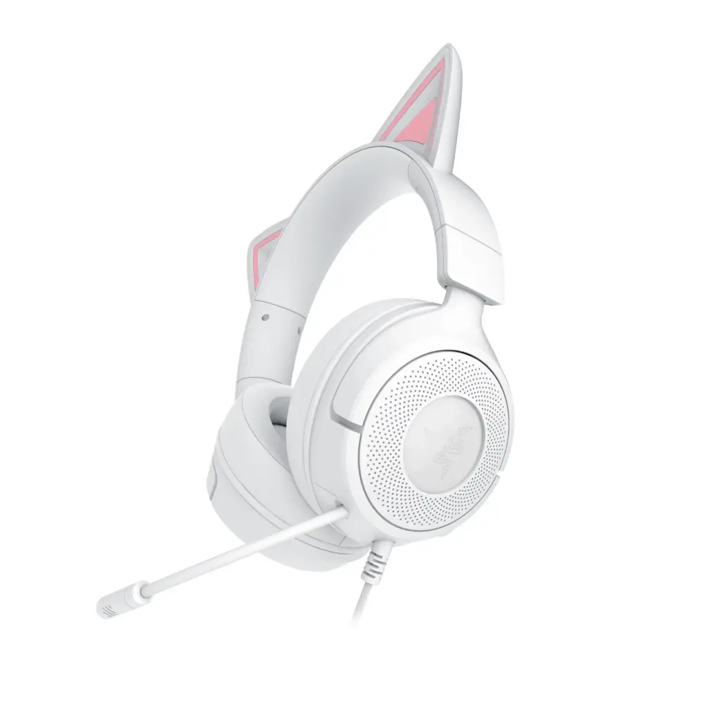 Razer Kraken Kitty V3 X Wired Kitty Headset for Gaming - White 