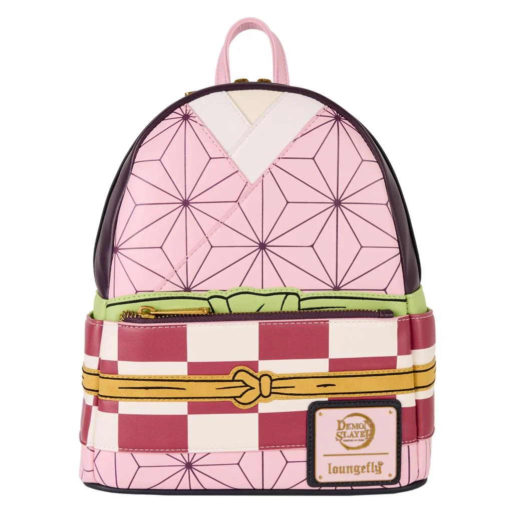 Loungefly! Leather: Aniplex Inc Demon Slayer Nezuko Kamado Outfit Mini Backpack 