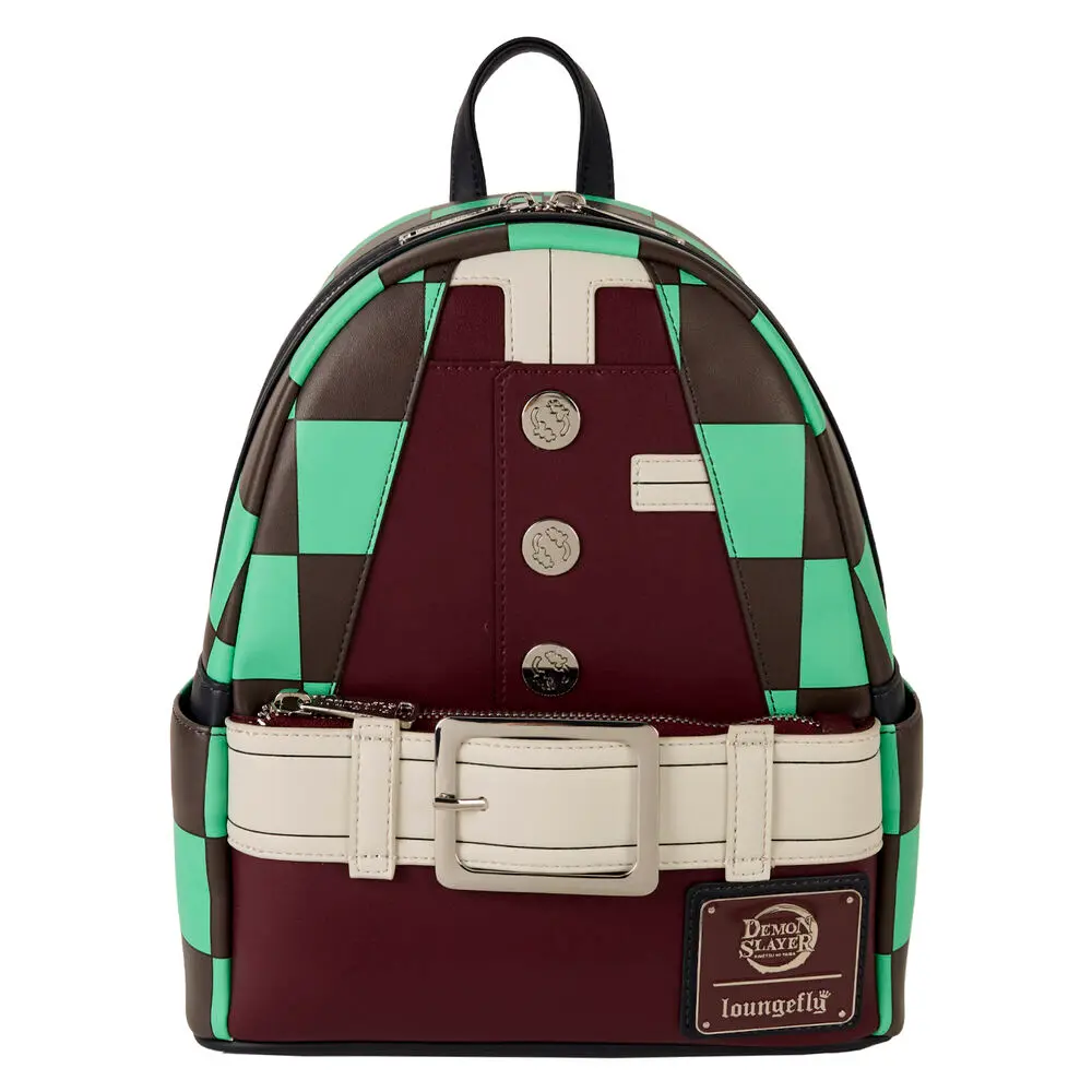Loungefly! Leather: Aniplex Inc Demon Slayer Tanjiro Kamado Outfit Mini Backpack 