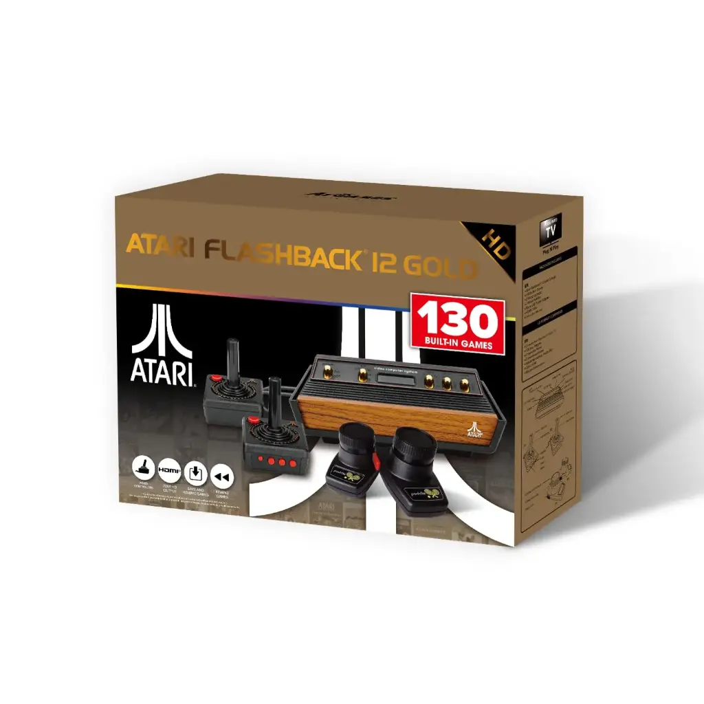 ATARI Flashback 12 Gold HD Console With 130 Games 