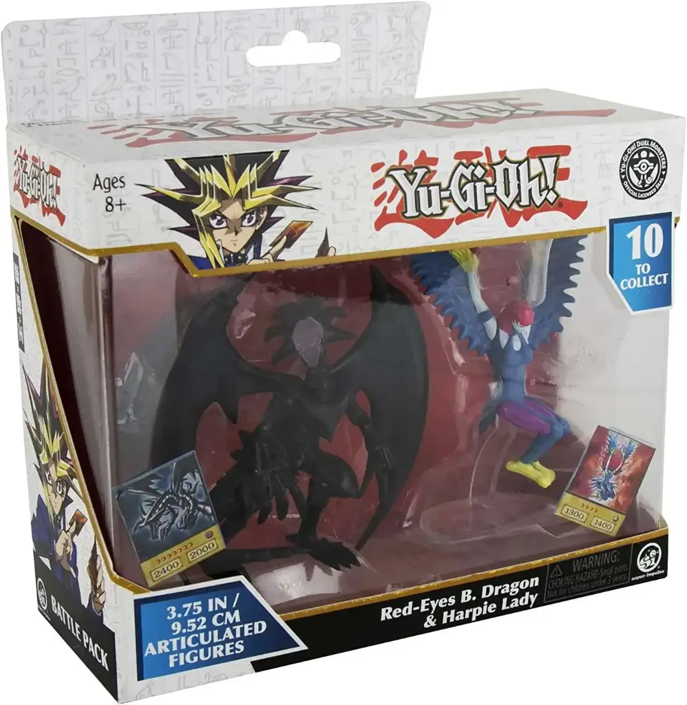 Yu-Gi-Oh! - Red-Eyes Black Dragon & Harpie Lady Figurines  