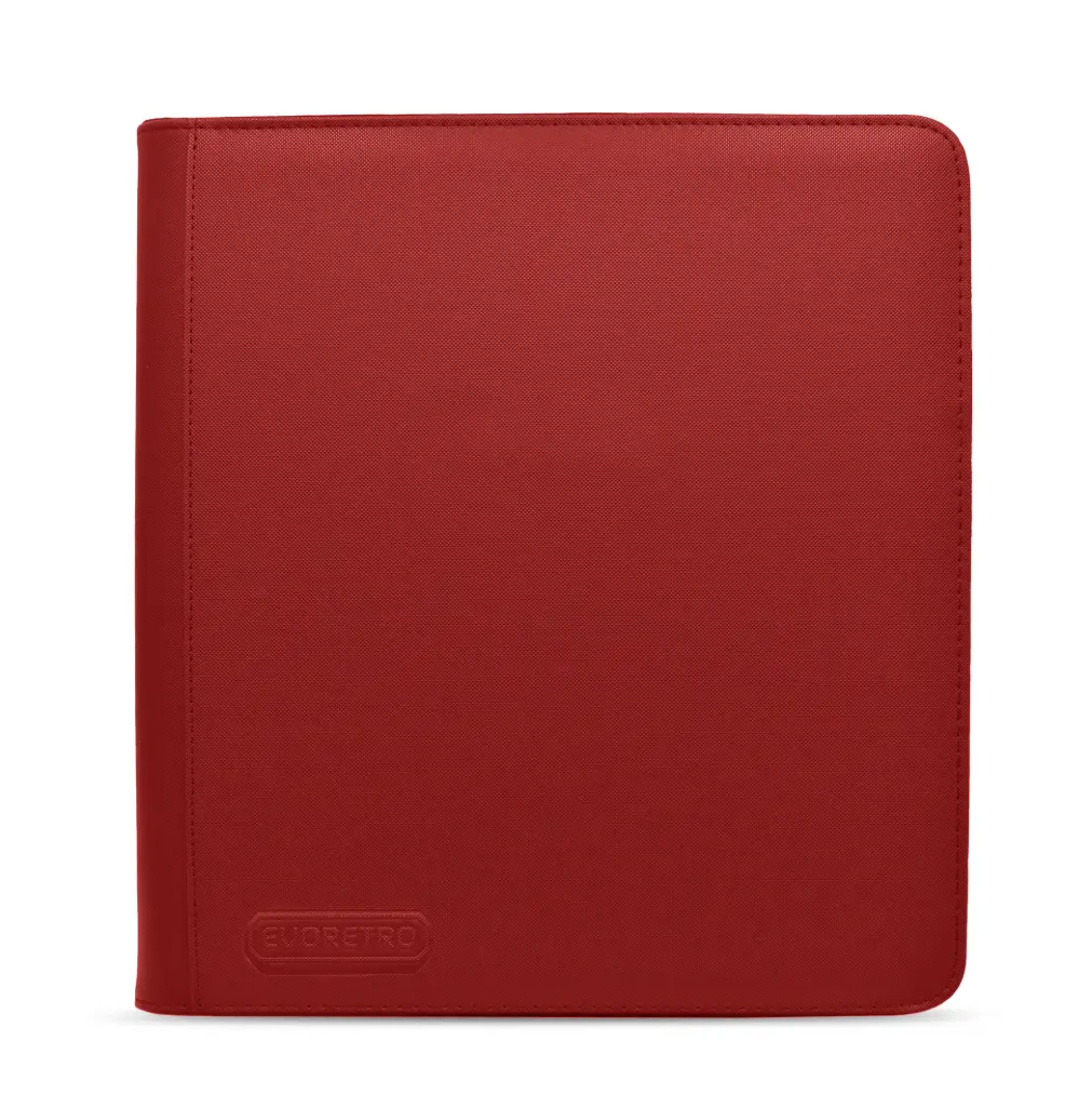 EVORETRO 4x3 Binder with Zipper - Red
