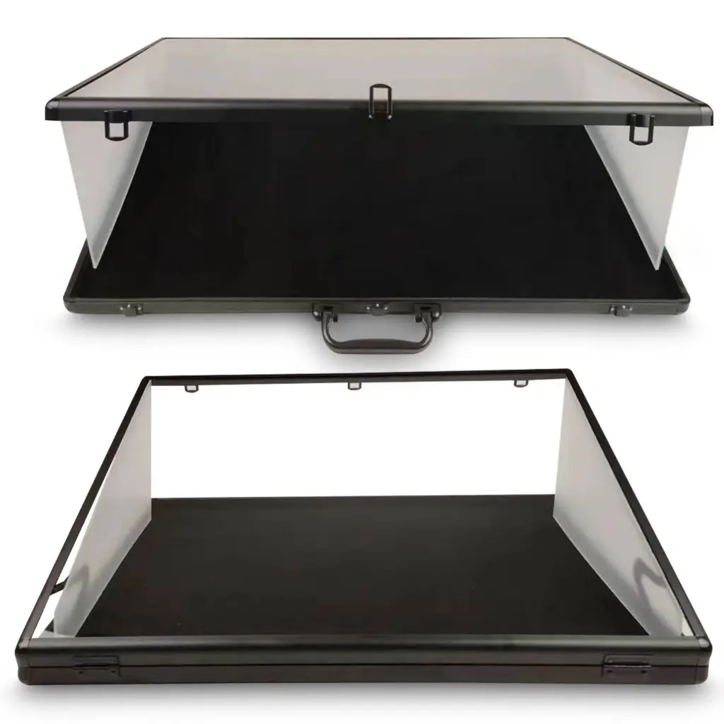Evoretro Aluminum 36x24x4" Display Case - Black 