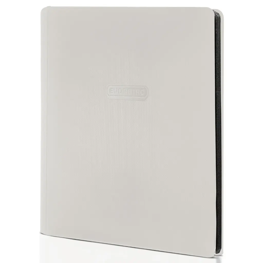 EVORETRO Regular Card Binder with Zipper- White