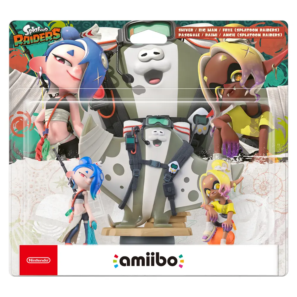 Amiibo Splatoon Raiders Triple Pack: Shiver, Big Man and Frye