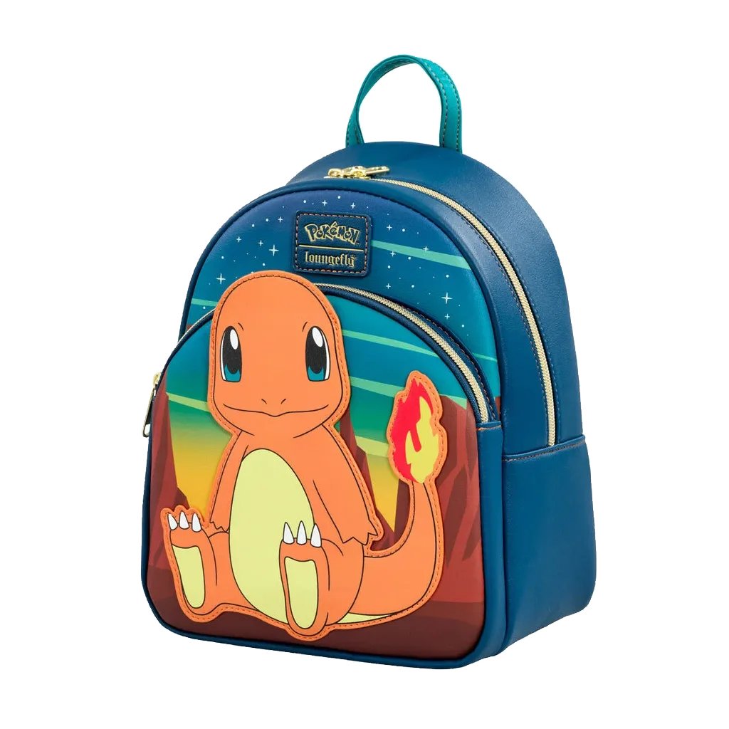 Loungefly! Leather: Pokemon Charmander Cosplay Mini Backpack