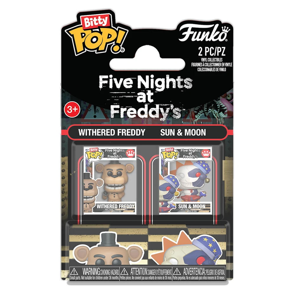 Funko Bitty Pop! Games: Five Nights at Freddy's - Freddy & Sun/Moon 2Pk
