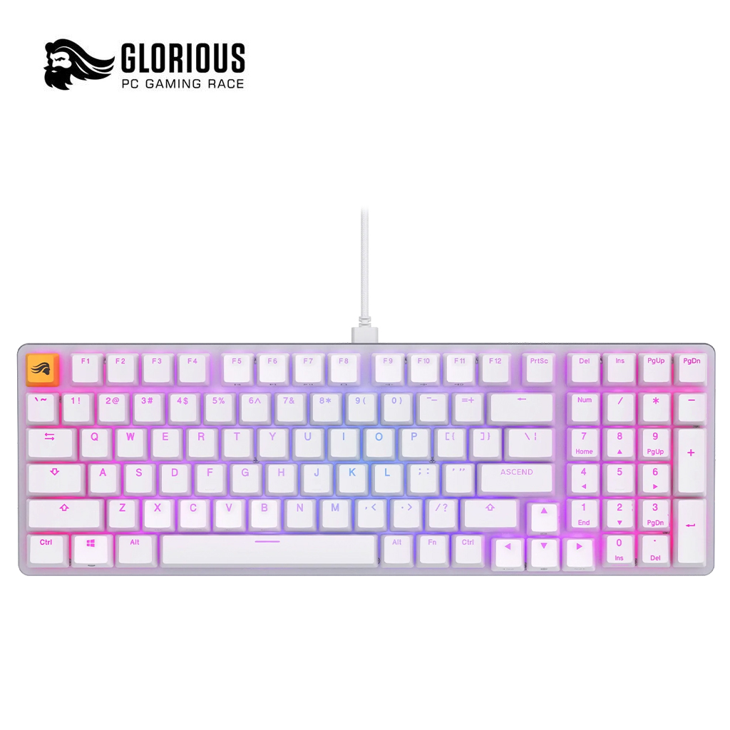 Glorious Keyboard V2 Full Size- PreBuilt - White