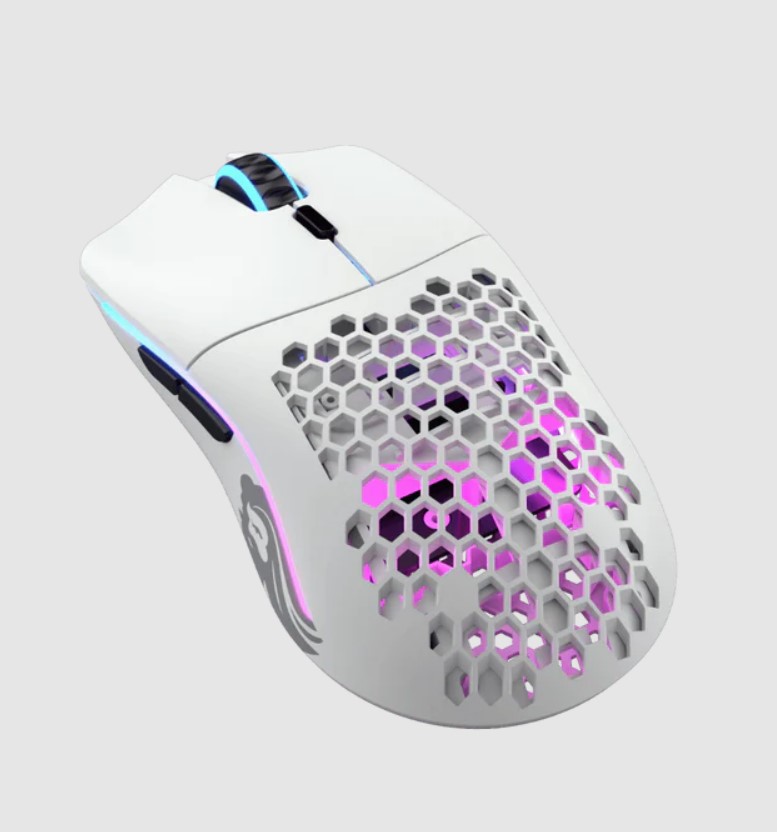 Glorious Model O- Wireless RGB Gaming Mouse - Matte White