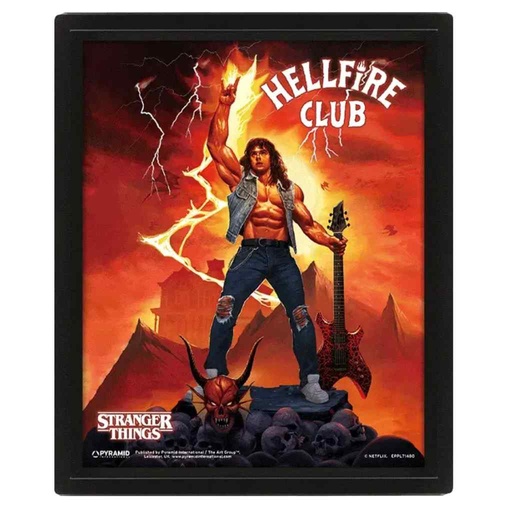 [11516] Pyramid - Stranger Things 4 Hellfire Tribute - 3D Frame