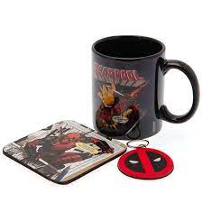 [11540] Pyramid - Deadpool Merc Goals Mug Coaster & Keychain Set