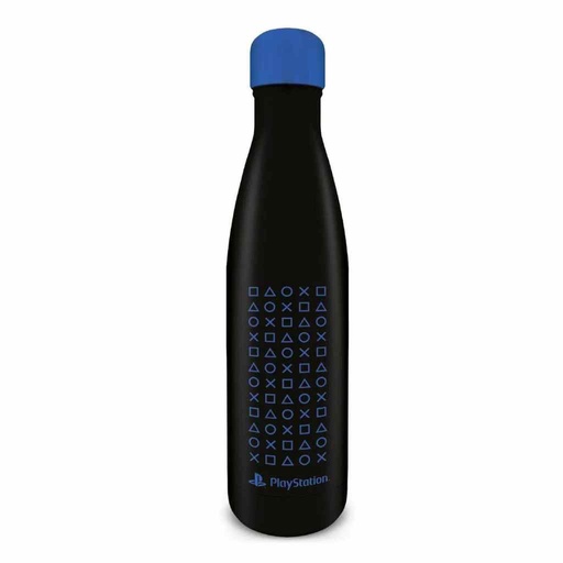 [11570] Pyramid - Playstation - Symbol Pattern Metal Drinks Bottle