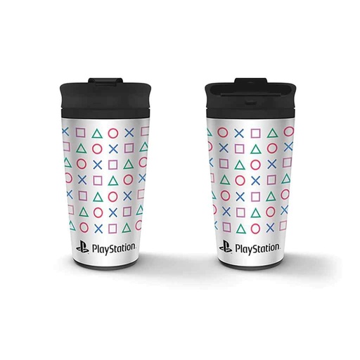 [11581] Pyramid - Playstation Metal Travel Mug 16Oz/450Ml