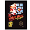Pyramid - Super Mario Bros. - Nes Cover Framed