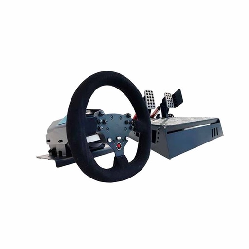 [13509] GTR Racing Simulator: RS30 Ultra Force Feedback Wheel + V3 Pro Steel Metal Base Adjustable 2-Pedals | 3-Pedals