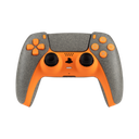 PS5 Dualsense Wireless Controller Neon Orange Stone Design