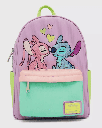 Loungefly! Leather: Stitch Angel Color Block Mini Backpack