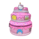 Loungefly! Leather: Sanrio Hello Kitty and Friends Birthday Cake Mini Backpack 