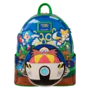 Loungefly! Leather: Sega Sonic the Hedgehog Mini Backpack 