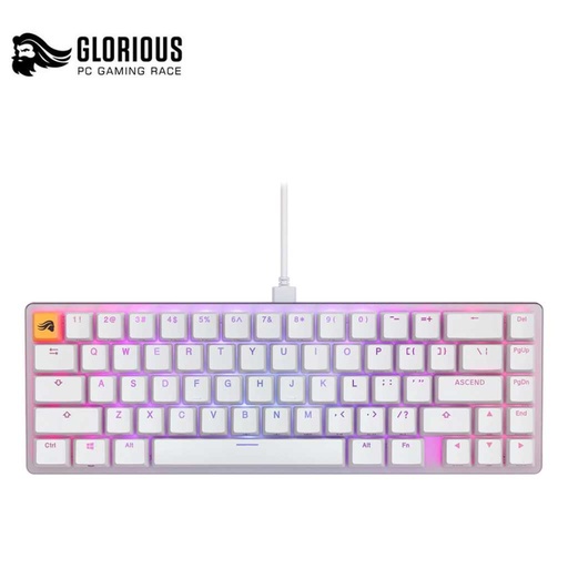 [1093] Glorious Keyboard Compact- PreBuilt - White