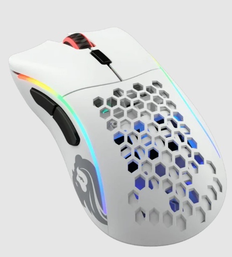[1125] Glorious Model D- Wireless RGB Gaming Mouse - Matte White