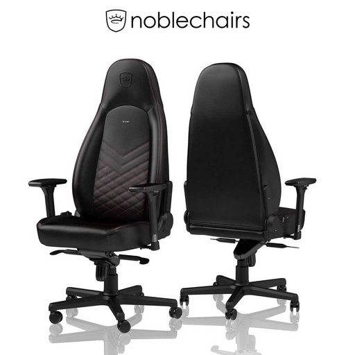 [1058] Noblechairs ICON Gaming Chair - Black/Red